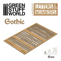 Buchstaben und Zahlen Gotisch 4mm gallery