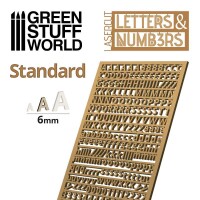 Buchstaben und Zahlen Standard 6mm 2