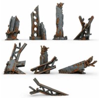 Industrielle Metallträger Set (8) 1
