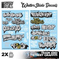Abziehbilder Züge und Graffiti Mix  gallery