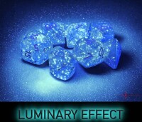 Luminary Sky/Silver 12x 16mm W6 Dice Set 2