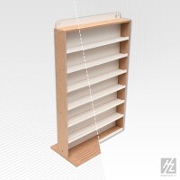 Modulares Wandregal für Farben x7 ( gallery