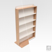 Modulares Wandregal für Farben x5 ( gallery