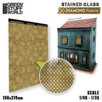 Farbglasfenster Diamant Muster 2