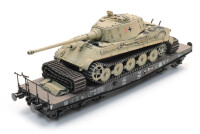 Artitec Tiger II Eisenbahntransport gelb WWII H0 4