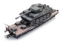 Artitec Tiger I Eisenbahntransport grau H0 3