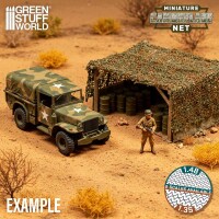 Miniatur-Tarnnetze Kaki 1:48 4