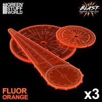 GSW Explosions-Schablonen und Marker - Fluor Orange x3 3