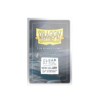 100 Board Games Sleeves European Standard 59x92mm Clear/Non-