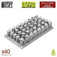Schädel mit Helmen Set (40) 4