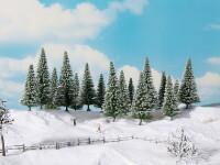 Noch Schneetannen 6 Stück 14 - 18cm gallery