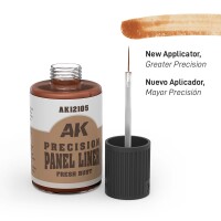 AK Interactive Precision Panel Liners Fresh Rust 30ml 2
