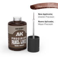 AK Interactive Precision Panel Liners Dark Brown 30ml 2