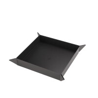 Gamegenic Magnetic Dice Tray Square Black & Gray 2
