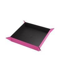Gamegenic Magnetic Dice Tray Square Black & Pink 2