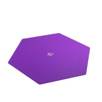 Gamegenic Magnetic Dice Tray Hexagonal Black & Purple 3