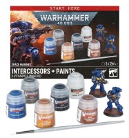 Warhammer 40.000 Space Marines Intercessors + Paints Set