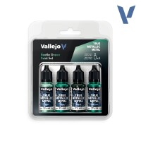 Vallejo True Metallic Metal Beetle Green Paint Set (4) 2