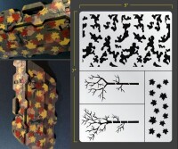 Forest Camo Airbrush Stencil (Camouflage gallery