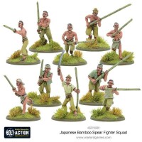 Japanese Bamboo Spear Fighter Squad 28mm 2