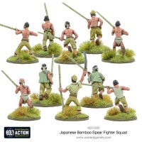 Japanese Bamboo Spear Fighter Squad 28mm 3