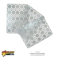 Warlord Games 3 frames of 25mm Bases round (7