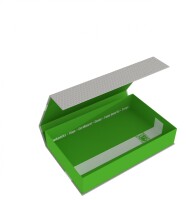 Half-Size Magnetbox 55 mm grün -leer- 2