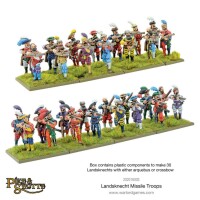 Pike & Shotte Landsknecht Missile Troops 28mm 2