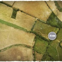 Deep Cut Studio Wargames Terrain Mat Aerial Field 4x4 2