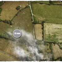 Deep Cut Studio Wargames Terrain Mat Aerial Field 4x4 4