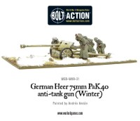 German Heer 75mm Pak 40 Anti-Tank Gun (W gallery
