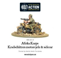 Afrika Korps Kradschutzen Motorcycle and Sidecar 28mm 3
