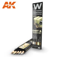 AK Interactive Weathering Pencils Dirt & Marks Set 2