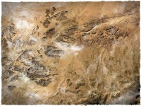Deep Cut Studio Wargames Terrain Mat Orbital Dunes 4x4 3